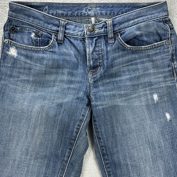 Ann Taylor Loft Boyfriend Jeans Women’s Size 10 according to measurement chart - Picture 3 of 10